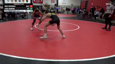 113 lbs Round 4 - Max Becerra, Muscatine vs Alex Martin, CR Kennedy