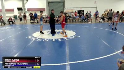 136 lbs Round 1 (8 Team) - Tynan Justice, Oklahoma Blue vs Muhammad Najafzade, Arkansas