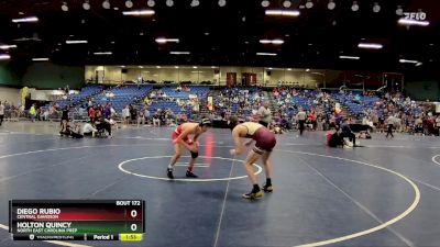 113 lbs Quarterfinal - Holton Quincy, North East Carolina Prep vs Diego Rubio, Central Davidson