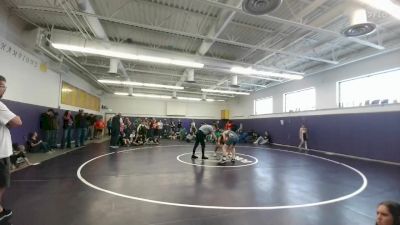 155 lbs Quarterfinal - Sean Rogers, Cody Middle School vs Kenny Parker, Powell Middle School