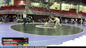 190 lbs Round 1 (8 Team) - McKenzie Furgison, Lexington Girls vs Macy Barber, Omaha Westside Girls