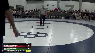 55 lbs Round 5 (6 Team) - Dennis Schofield, Wrestling University vs Vincent Padilla, Team 922