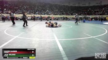 3A-157 lbs Quarterfinal - Xavier Barber, Pawnee vs Jack Wilkins, Salina