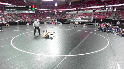 113 lbs Cons. Semis - Gregory Hellendrung, Chilton/Hilbert vs Collin Frey, Evansville