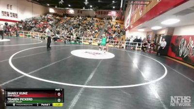170 lbs Semifinal - Teagen Pickerd, Lander Valley vs Shaely Kunz, Star Valley