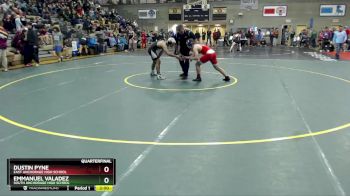 140 lbs Quarterfinal - Dustin Pyne, East Anchorage High School vs Emmanuel Valadez, South Anchorage High School