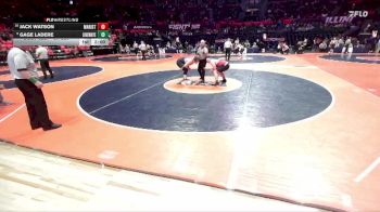 3A 285 lbs Cons. Round 1 - Jack Watson, Chicago (Marist) vs Gage LaDere, Frankfort (Lincoln-Way East)