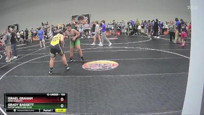 150 lbs Cons. Round 1 - Israel Graham, Dixie Hornets vs Grady Baggett, Gator Wrestling Club