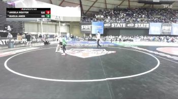 Girls 3A 110 lbs Champ. Round 2 - Maelia Amen, Ridgeline (Girls) vs Angela Nguyen, Kentlake (Girls)