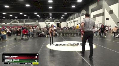 70 lbs Placement Matches (8 Team) - Dominic Rocco, Killer Elite vs Henry Riesen, Fort Hammers