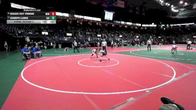 84 lbs Cons. Round 3 - Joseph Lubig, LAC3 vs Isaiah Zay Friend, MEW3