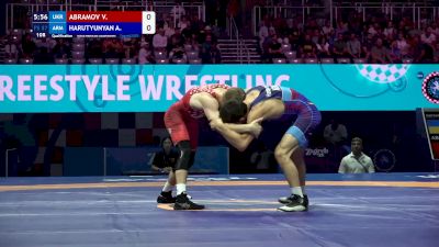 57 kg Qualif. - Vladyslav Abramov, Ukraine vs Arsen Harutyunyan, Armenia