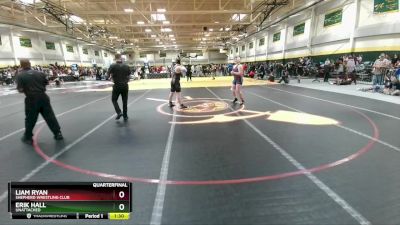 180 lbs Quarterfinal - Liam Ryan, Shepherd Wrestling Club vs Erik Hall, Unattached