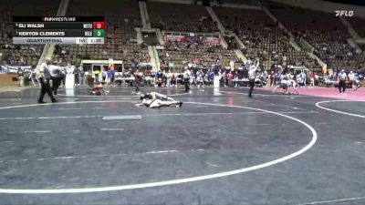 6A 120 lbs Quarterfinal - Kenyon Clements, Helena vs Eli Walsh, Wetumpka