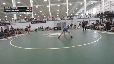 130 lbs Marlie Stremick, North Dakota Gold vs Cadence Williams, Indiana