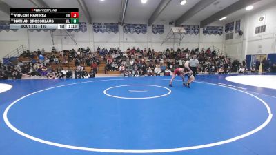 130 lbs Champ. Round 1 - Vincent Ramirez, Liberty vs Nathan Grossklaus, Milpitas