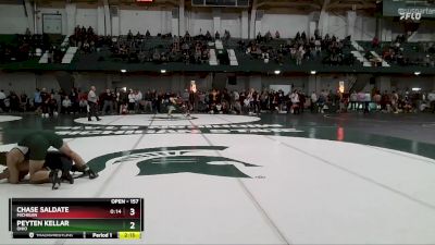 157 lbs Semifinal - Peyten Kellar, Ohio vs Chase Saldate, Michigan