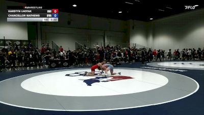 65 lbs Champ. Round 2 - Karstyn Lhotak, Wolves Wrestling Club vs Chancellor Mathews, Black Fox Wrestling Academy