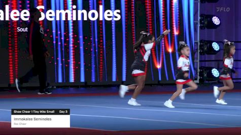 Immokalee Seminoles - Rec Cheer [2023 Show Cheer 1 Tiny Mite Small Day 3] 2023 Pop Warner National Cheer & Dance Championship