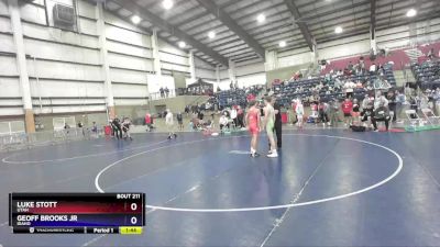 120 lbs Quarterfinal - Luke Stott, Utah vs Geoff Brooks Jr, Idaho