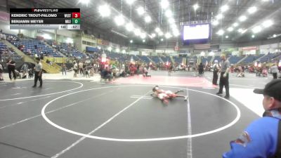 78 lbs Quarterfinal - Kendric Trout-Palomo, Westen Nebraska Elite vs Benjamin Meyer, Mile High WC
