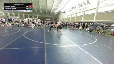 100 lbs Cons. Round 5 - Kutter Wade, Wasatch Wrestling Club vs Briggs Lamb, Cougars Wrestling Club