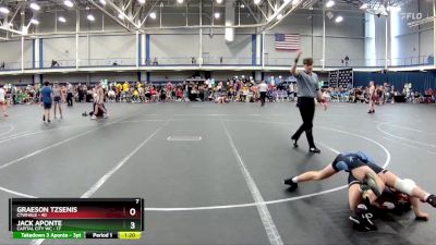 92 lbs Round 5 (6 Team) - Jack Aponte, Capital City WC vs Graeson Tzsenis, CTWHALE