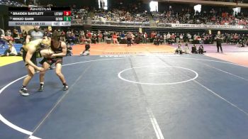 6A 132 lbs Champ. Round 1 - Renzo Gann, Northwest Eaton vs Braiden Bartlett, Austin Lake Travis