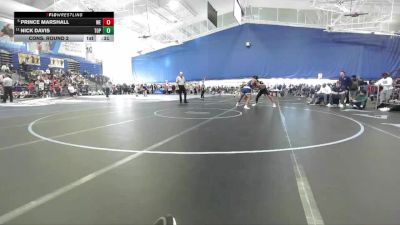 165 lbs Cons. Round 2 - Nick Davis, Topeka vs Prince Marshall, Wichita East