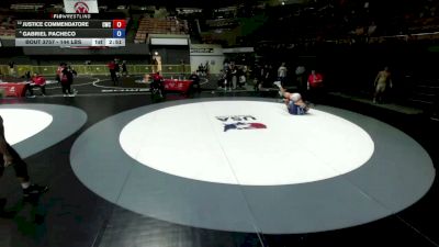 144 lbs 7th Place Match - Justice Commendatore, Cardinal Wrestling Club vs Gabriel Pacheco