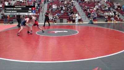 88 lbs 2nd Place Match - Statlyn Williams, Sublime Wrestling Academy vs Tyler Marx, Fighting Squirrels Wrestling Club