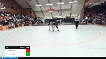 135 lbs Cons. Round 2 - Jennalyn Kruger, Creswell vs Hayley Hewlett, Molalla