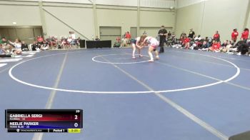 135 lbs Placement Matches (16 Team) - Gabriella Sergi, Florida vs Neelie Parker, Texas Blue