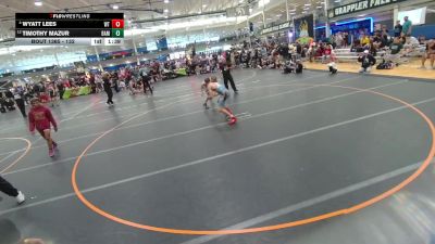 132 lbs Cons. Round 8 - Wyatt Lees, Unattached vs Timothy Mazur, Unattached