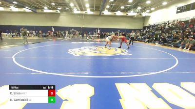 157 lbs Final - Cj Shea, Wesleyan vs Nate Camiscioli, Castleton