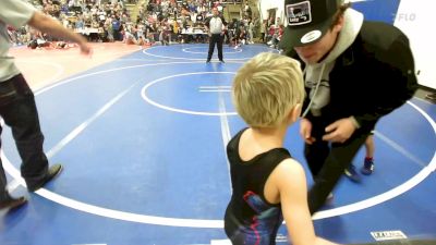 46 lbs Round Of 16 - Jaxon Shepard, Owasso Takedown Club vs Bryker Smith, Tahlequah Wrestling Club