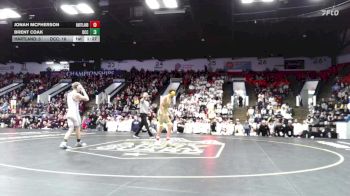 120 lbs Finals (8 Team) - Brent Coak, Detroit Catholic Central vs Jonah McPherson, Hartland