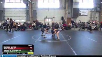 68 lbs Round 4 (8 Team) - Trenton Farabaugh, Railroad City Riders vs Carson Raper, NCWAY Crusaders