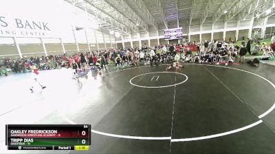 54 lbs Quarters & Wb (16 Team) - Oakley Fredrickson, Sanderson Wrestling Academy vs Tripp Dias, Shootbox