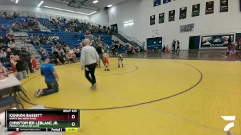 59 lbs Round 3 - Kannon Bassett, North Big Horn Rams vs Christopher LeBlanc Jr., Powell Wrestling Club