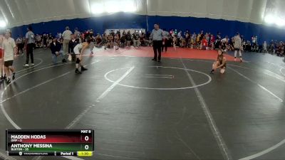 76 lbs Round 3 (6 Team) - Anthony Messina, Buxton vs Madden Hodas, OMP