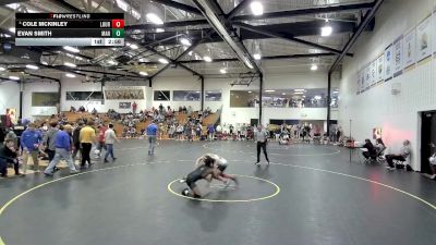 141 lbs Cons. Round 4 - Evan Smith, Manchester vs Cole McKinley, Lourdes