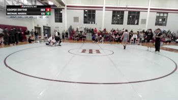 132 lbs Consi Of 8 #1 - Cooper Smythe, Cardinal Newman vs Michael Madda, St. John Bosco Academy