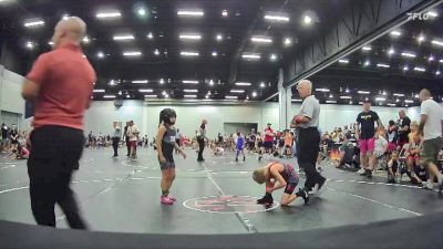 50 lbs Champ. Round 1 - Alaina Saavedra, Top Rank vs Daxton Hannibal, Backyard Brawlers Midwest