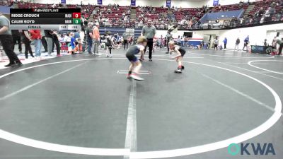55 lbs Final - Ridge Crouch, Madill Takedown vs Caleb Boyd, Harrah