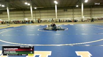 100 lbs Champ. Round 2 - Ryker Beeson, Lake Hazel Middle School vs Alex Rasmussen, Teton Middle School