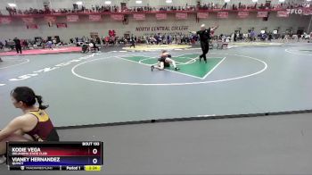 103 lbs Cons. Round 1 - Kodie Vega, Oklahoma State Club vs Vianey Hernandez, Quincy