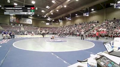 2A 190 lbs Quarterfinal - Marshall Williams, Beaver vs Karson Blonquist, North Summit