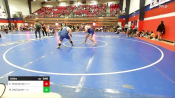 285 lbs 3rd Place - Cole Breneman, Bixby HS Boys vs Nathan McCarter, Pryor Tigers Wrestling