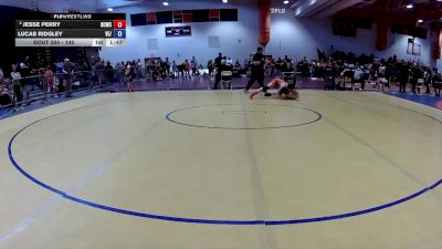 140 lbs Semifinal - Lucas Ridgley, VA ELITE / vs Jesse Perry, Bath County Wrestling Club